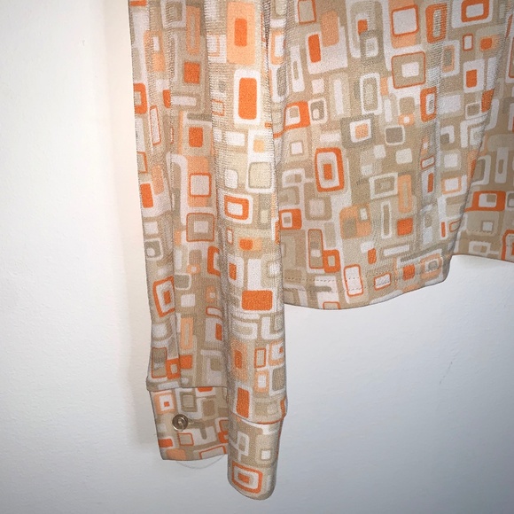 Retro, Mod, Patterned Button Up Shirt - Picture 6 of 8